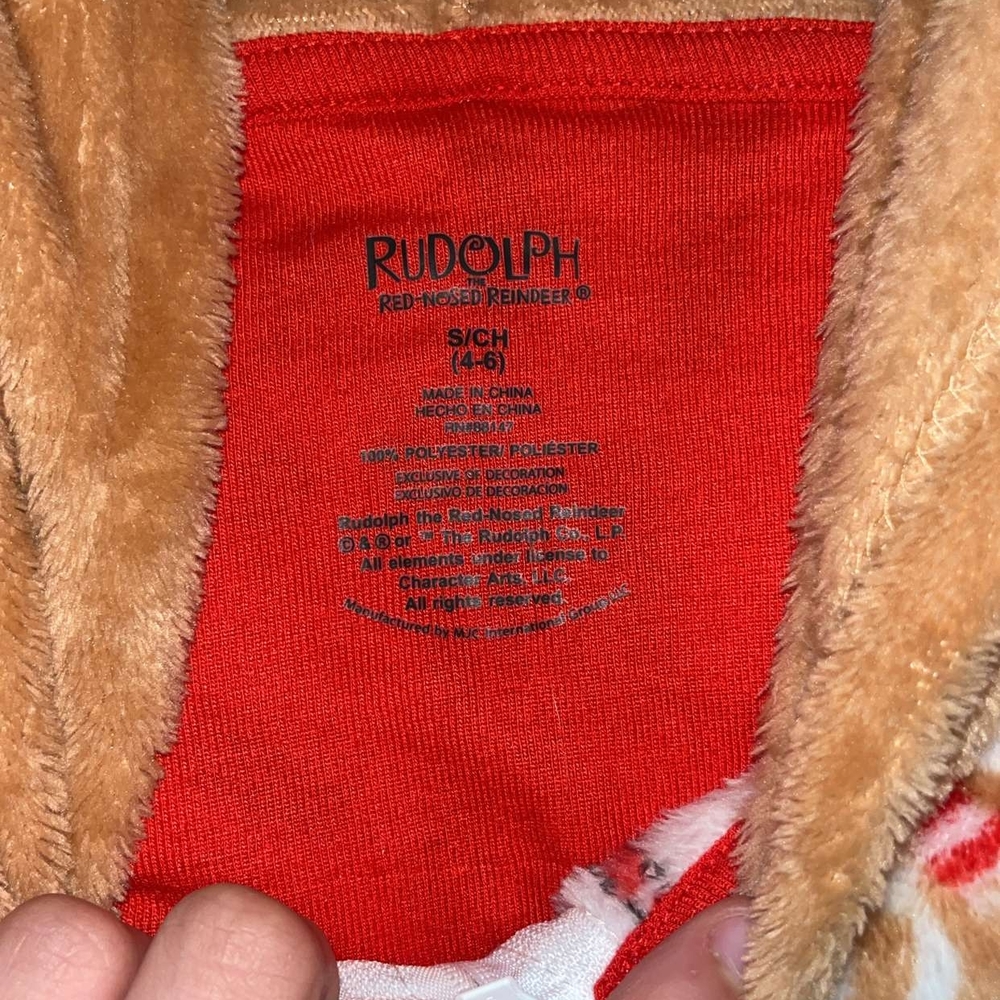 Zip Up Rudolp Onsie - Picture 2 of 2